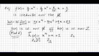 Group Theory 80 Irreducibility Test Mode p Irreducibility Test example [upl. by Zeus22]