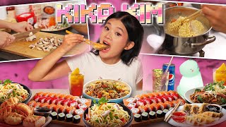 ASMR COOKING amp EATING MUKBANG  ASIAN FOOD KIMBAP RAMEN TTEOKBOKKI [upl. by Anaitsirk]