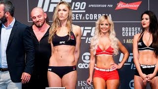 UFC 190 weighin highlights [upl. by Latashia]