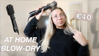 BLOW DRY AT HOME with Babyliss Big hair tool Tutorial  Salon curly blowout [upl. by Laeahcim465]