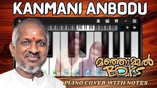 Manjummel Boys  Kanmani AnboduKadhalan Trending  Piano Notes  Kamalhaasan  ilaiyaraja [upl. by Nomsed225]