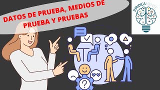 DATOS DE PRUEBA MEDIOS DE PRUEBA Y PRUEBAS [upl. by Alys505]