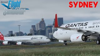 MSFS 2020  PMDG 737  Ultra Realistic Full Flight  Auckland to Sydney [upl. by Hersh]