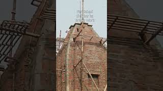 Complete Shikhar Bricks Work Faridabad Temple Shikhar Bricks Work brickwork [upl. by Melia]