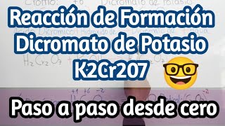 Dicromato de Potasio reacción de Formación sales oxisales química quimicainorganica salesoxisales [upl. by Goda]