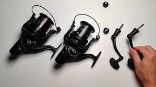 Daiwa Crosscast 45 SCW QD vs Emblem 45 SCW QD [upl. by Yrhcaz]