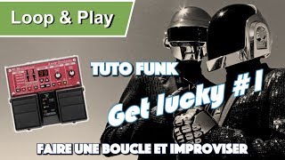 Tuto guitare funk DAFT PUNK  GET LUCKY ep1 [upl. by Giguere294]