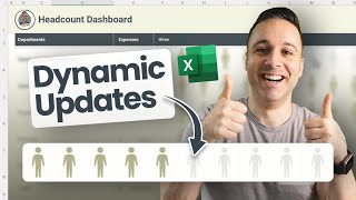 How to Create a Headcount Dashboard in Excel [upl. by Naols]