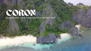 CORON PALAWAN 🏝️ touring the town visiting Calauit Safari Park and Black Island [upl. by Didier]