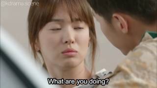 ENG Descendant Of The Sun  Kiss Scene Ep9 [upl. by Amolap]