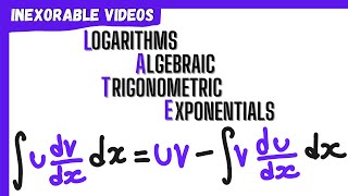 Integration By Parts Formula Derivation amp Choosing u and dvdx LIATE  Integration [upl. by Elodia]