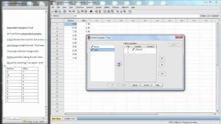 SPSS  Dependent Samples tTest [upl. by Opalina]