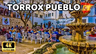 🇪🇦4K TORROX PUEBLO  Charming White Village in Málaga Costa del Sol  Axarquía Spain [upl. by Ititrefen]