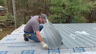 DIY Metal Roof Panel Install Like a Pro Part 2 [upl. by Bethina915]