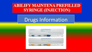 ABILIFY MAINTENA PREFILLED SYRINGE INJECTION  Brande Name Precautions How use Side Effects [upl. by Paulo]