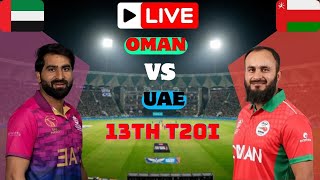 UAE VS Oman Live Match  OMA vs UAE Live Cricket  Oman live Match Today cricket [upl. by Pritchard]