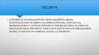 Escleritis y Epiescleritis [upl. by Hadrian]