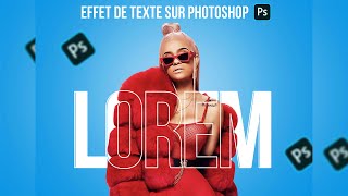 Comment insérer une image avec un effet de texte sur Photoshop tuto pour débutants [upl. by Espy]