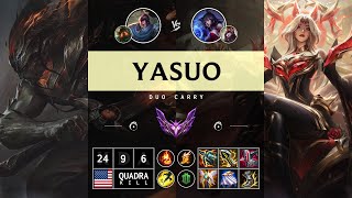 Yasuo ADC vs Ahri  NA Master Patch 1413 [upl. by Maridel]