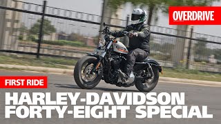 HarleyDavidson FortyEight Special  First Ride  OVERDRIVE [upl. by Cyrillus]