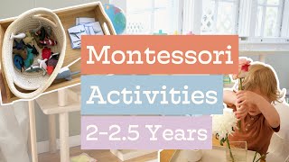 Montessori at Home Activities for 225 Year Olds 2430 Months [upl. by Buckley164]