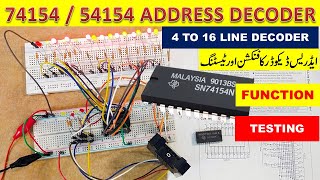 679 S74154 4 to 16 line decoder  demultiplexer [upl. by Demetria]