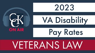 2023 VA Disability Pay Chart and Compensation Rates [upl. by Nallek520]