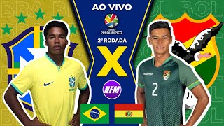 🇧🇷 BRASIL 1x0 BOLÍVIA 🇧🇴  PRÉOLÍMPICO  2ª RODADA  AO VIVO COM IMAGENS DO ESTÚDIO  SUB23 [upl. by Nairahcaz498]