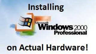 Windows 2000 Professional  Installation on Actual Hardware [upl. by Enayd]