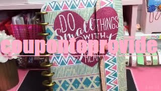 Happy Planner DIY  Cover  Button Closure DIY  Dollar Tree Binder [upl. by Innos]