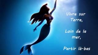 La petite sirène  Partir làbas  Paroles [upl. by Dao558]