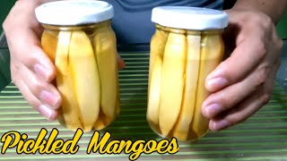 PICKLED GREEN MANGOES  Sweet Style Burong Mangga [upl. by Aeiram]