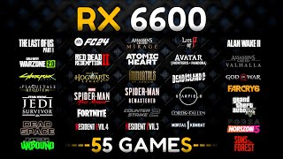 RX 6600 Test in 55 Games in 2024🔥 [upl. by Crissie791]