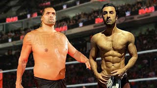 Great Khali vs Ranbir Kapoor Match [upl. by Chas]