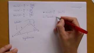 Trigonometrische Funktionen am rechtwinkligen Dreieck [upl. by Chery]