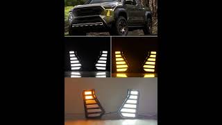 for Toyota Tacoma 2024 2025 Car Accessories Dynamic DRL Daytime Running Light LED Replacements [upl. by Law]