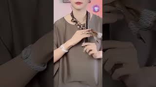 How to Tie a Long Silk Scarf 6in x 60in 15cm x150cm 19 Short [upl. by Elkcim380]