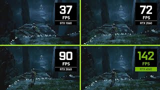 GeForce RTX 4060  Ray Tracing Performance vs RTX 3060 RTX 2060 and GTX 1060 [upl. by Suhcnip]