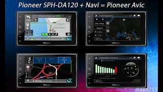 Pioneer SPHDA120AppRadio4  Navi  Avic [upl. by Hartzell49]