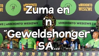 Zuma en n quotGeweldshongerquot SA [upl. by Dupuy]