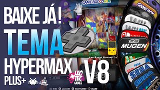 INCRÍVEL🕹️ deixe seu 👾EmuELEC com o 🎭TEMA mais bonito de TODOS  HYPERMAX V8 [upl. by Acinahs534]