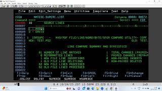 How to compare data of 2 files in mainframe  Mainframe tutorials [upl. by Ellis]