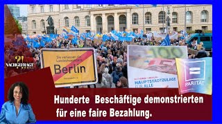 Demonstration  Hauptstadtzulage für Alle [upl. by Dalohcin]