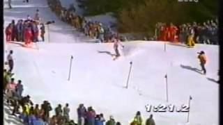 Alberto Tomba wins slalom Wengen 1992 [upl. by Eruot]