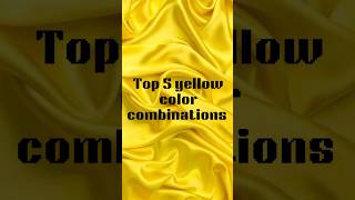 Top 5 yellow colour combination ideas for suit dress shorts [upl. by Ileyan752]