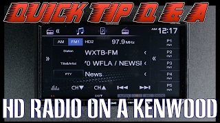 How to use HD radio on your Kenwood DDX594 and DDX794 [upl. by Aeriell]