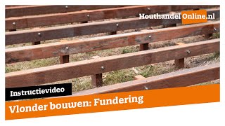 Vlonder bouwen Fundering — Houthandelonline 13 [upl. by Adnileb532]