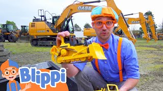 Blippi Learns About Diggers  Construction Vehicles For Kids  Educational Videos For Toddlers [upl. by Marybella]