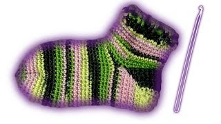 Socken häkeln lernen für Anfänger  Woolpedia [upl. by Jean-Claude205]