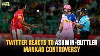 Twitter Reacts to AshwinButtler Mankad Controversy [upl. by Dorothea]